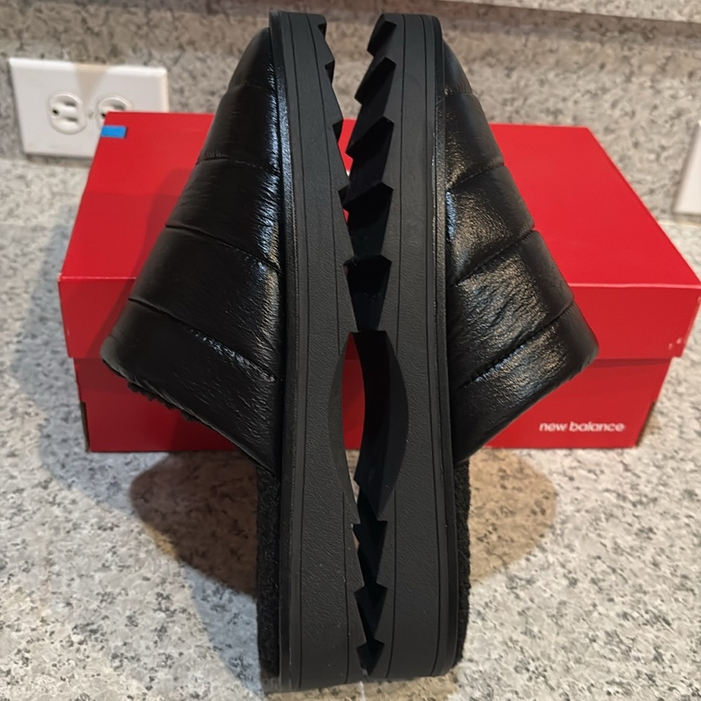 Steven Madden Black Quilted Chex Chunky Slip on Slip On  Slippers Sz 9 - Picture 6 of 10